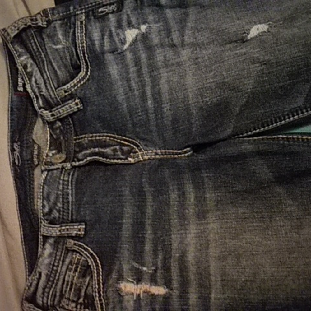 Silver Girlfriend Super Stretch W27/L29